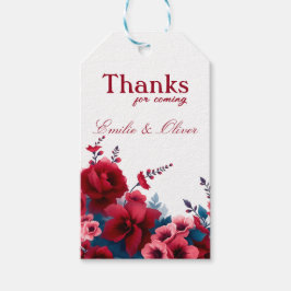 Bedankt voor uw komst en uw naam cadeaulabel