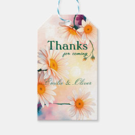 Bedankt voor uw komst en uw naam cadeaulabel