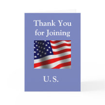 "Bedankt voor uw komst naar de VS" New American Ci