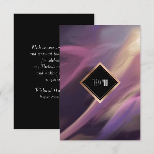 Bedankt voor uw komst naar mijn Birthday Custom Ka Kaart (Voorkant / Achterkant)