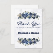 Bedankt voor uw komst naar onze trouwdag (Voorkant / Achterkant)