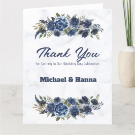 Bedankt voor uw komst naar onze trouwdag