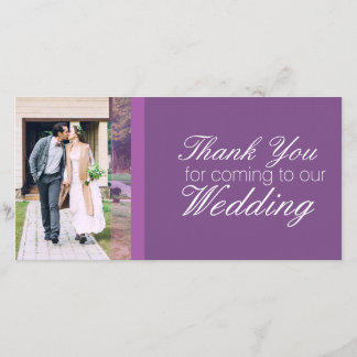 Bedankt voor uw komst naar onze trouwerij geperson