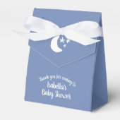 Bedankt voor uw komst op maat baby shower bedankdoosjes (Voorkant Zijde)