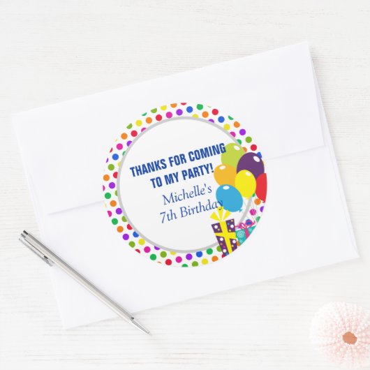 Bedankt voor uw komst - Party Favor Sticker (Envelop)