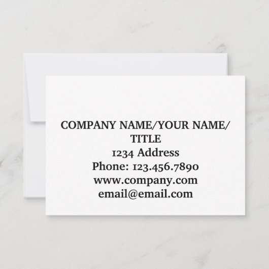 BEDANKT voor uw service American Flag Kaarten (Achterkant)