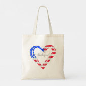 Bedankt voor uw Service American Flag Tote Bag (Achterkant)