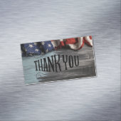Bedankt voor uw service! magnetisch visitekaartje (Voorbeeld)