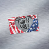 Bedankt voor uw service! magnetisch visitekaartje (Voorbeeld)