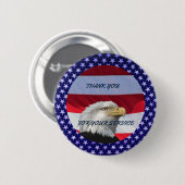 BEDANKT VOOR UW SERVICE RONDE BUTTON 5,7 CM (Voorkant /achterkant)