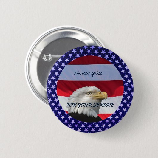 BEDANKT VOOR UW SERVICE RONDE BUTTON 5,7 CM (Voorkant /achterkant)