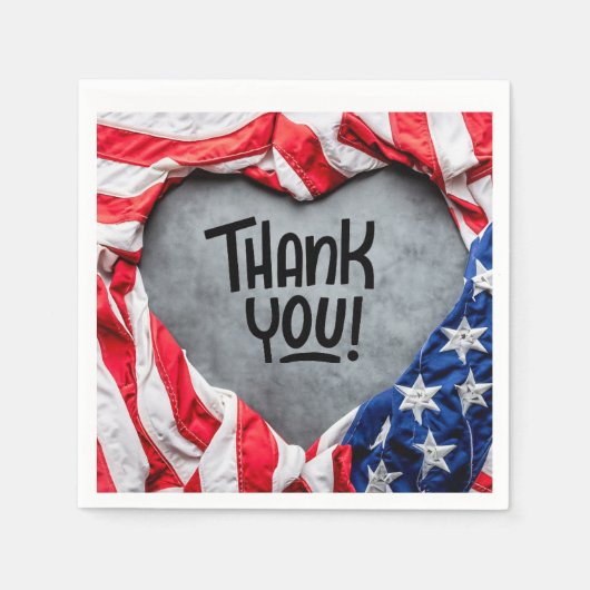 Bedankt voor uw service! servet (Voorkant)