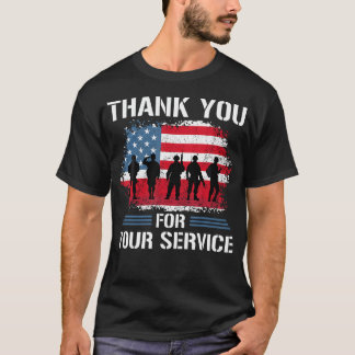 Bedankt voor uw service Trotse Veteranen Dag Verko T-shirt