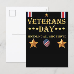 Bedankt voor uw service: Veteranendag 2025 Feestdagenkaart