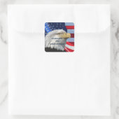 BEDANKT VOOR UW SERVICE VIERKANTE STICKER (Tas)