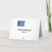 Bedankt voor uw service! Wenskaart Kaart (Achterkant)