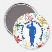 Bedankt voor uw servicemagnet magneet (Voorkant / Achterkant)