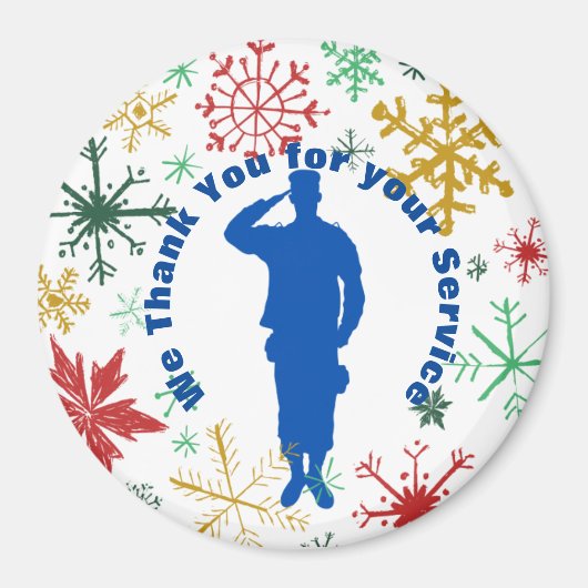 Bedankt voor uw servicemagnet magneet (Voorkant)