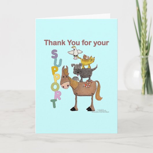 Bedankt voor uw steun (Voorkant)