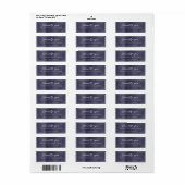 Bedankt voor uw steun aan Small Business Navy Whit Etiket (Full Sheet)