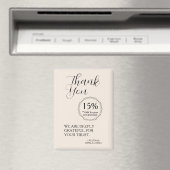 Bedankt voor uw steun | Kortingvoucher Magneet (Insitu (Vaatwasser))