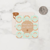 Bedankt voor uw steun: notitiekaartje (Voorkant / Achterkant in situ)