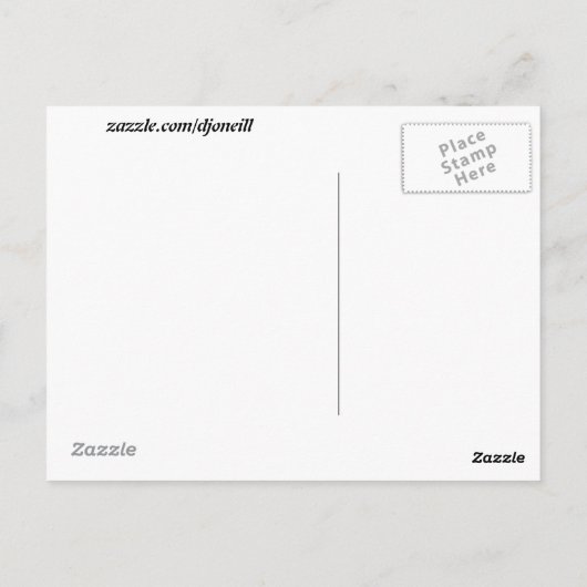 Bedankt voor uw steun zwarte kat en teddybeer briefkaart (Achterkant)