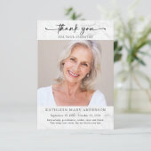 Bedankt voor uw sympathie fotokaart (Staand voorkant)