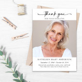 Bedankt voor uw sympathie fotokaart