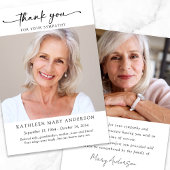 Bedankt voor uw sympathie fotokaart