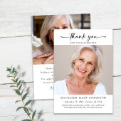 Bedankt voor uw sympathie fotokaart