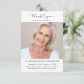 Bedankt voor uw sympathie fotokaart (Staand voorkant)