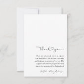 Bedankt voor uw sympathie fotokaart (Achterkant)