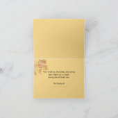 Bedankt voor uw sympathie, Leaves Raindrops Note K (Binnen)