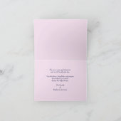 Bedankt voor uw sympathie, Pastel Pink Floral (Binnen)