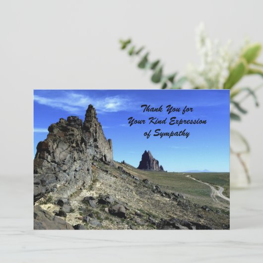 Bedankt voor uw sympathie, Shiprock Note Kaart (Staand voorkant)
