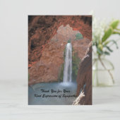 Bedankt voor uw sympathie, Waterfall Note Kaart (Staand voorkant)