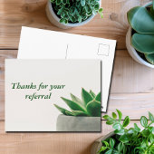 Bedankt voor Uw Verwijzing Moderne Zaken van de Pl Briefkaart