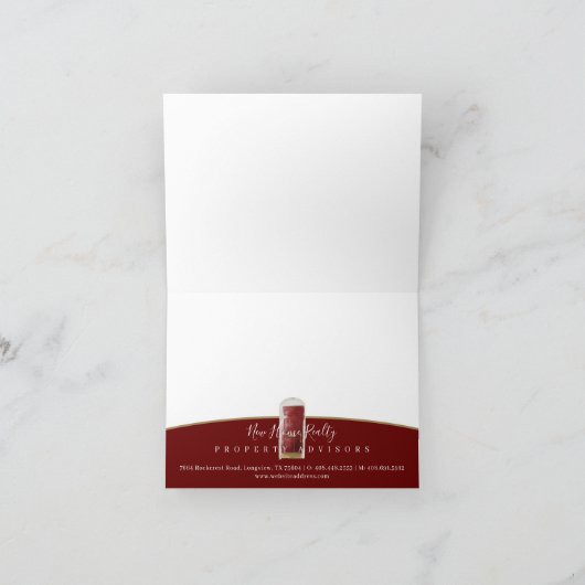 Bedankt voor uw verwijzing rode Waterverf deur (Binnen)