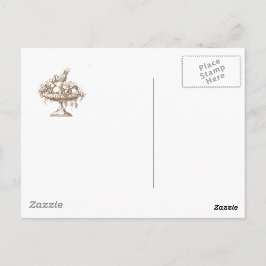 Bedankt voor uw vriendelijke gastvrijheid! briefkaart (Achterkant)