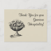 Bedankt voor uw vriendelijke gastvrijheid! briefkaart (Voorkant)