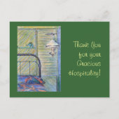 Bedankt voor uw vriendelijke gastvrijheid! briefkaart (Voorkant)