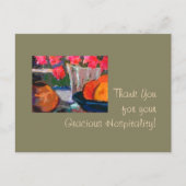 Bedankt voor uw vriendelijke gastvrijheid! briefkaart (Voorkant)