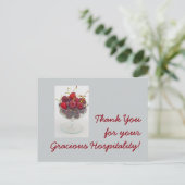 Bedankt voor uw vriendelijke gastvrijheid! briefkaart (Staand voorkant)