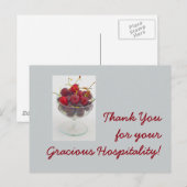 Bedankt voor uw vriendelijke gastvrijheid! briefkaart (Voorkant / Achterkant)
