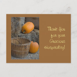 Bedankt voor uw vriendelijke gastvrijheid! briefkaart