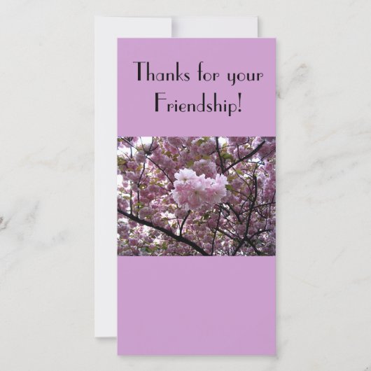 Bedankt voor uw vriendendkaart (Voorkant)