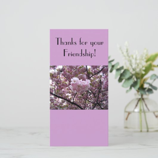 Bedankt voor uw vriendendkaart (Staand voorkant)