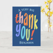 Bedankt voor uw waardering kleurrijke Typografisch Kaart (Gele Bloem)