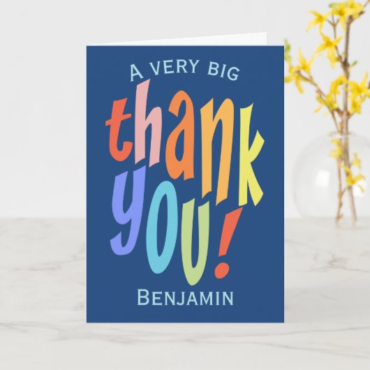 Bedankt voor uw waardering kleurrijke Typografisch Kaart (Gele Bloem)